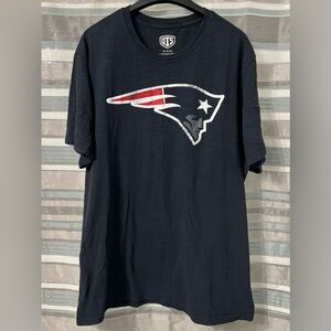 New England Patriots Football Logo Blue Shirt